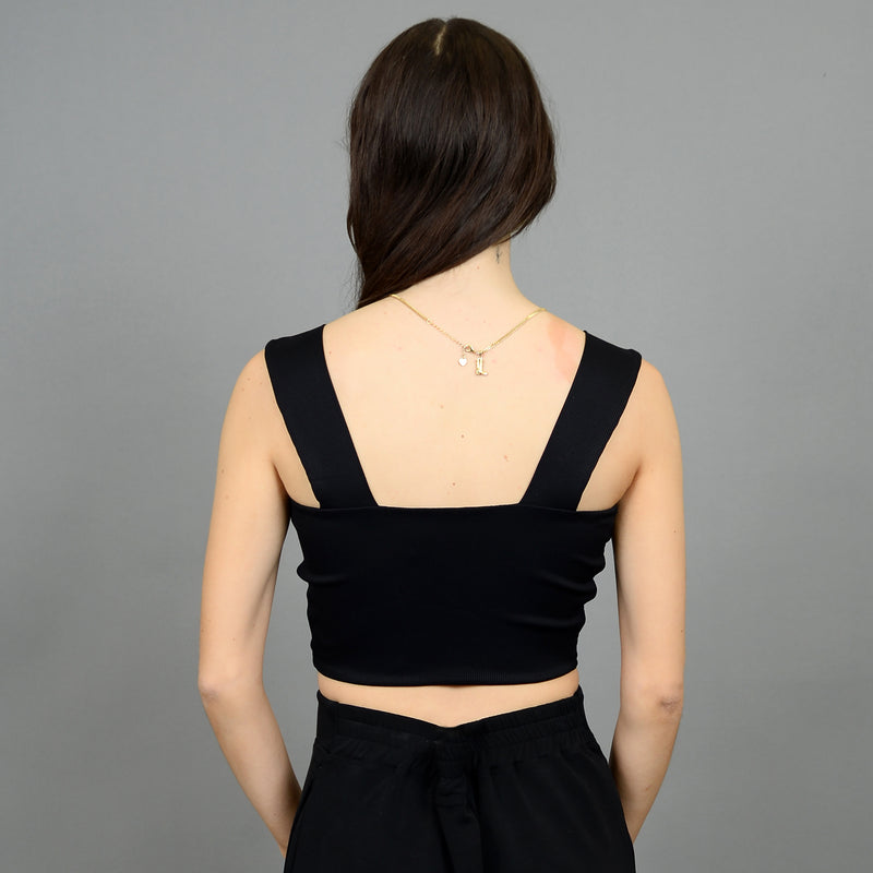 Clare Crop Tank | Black