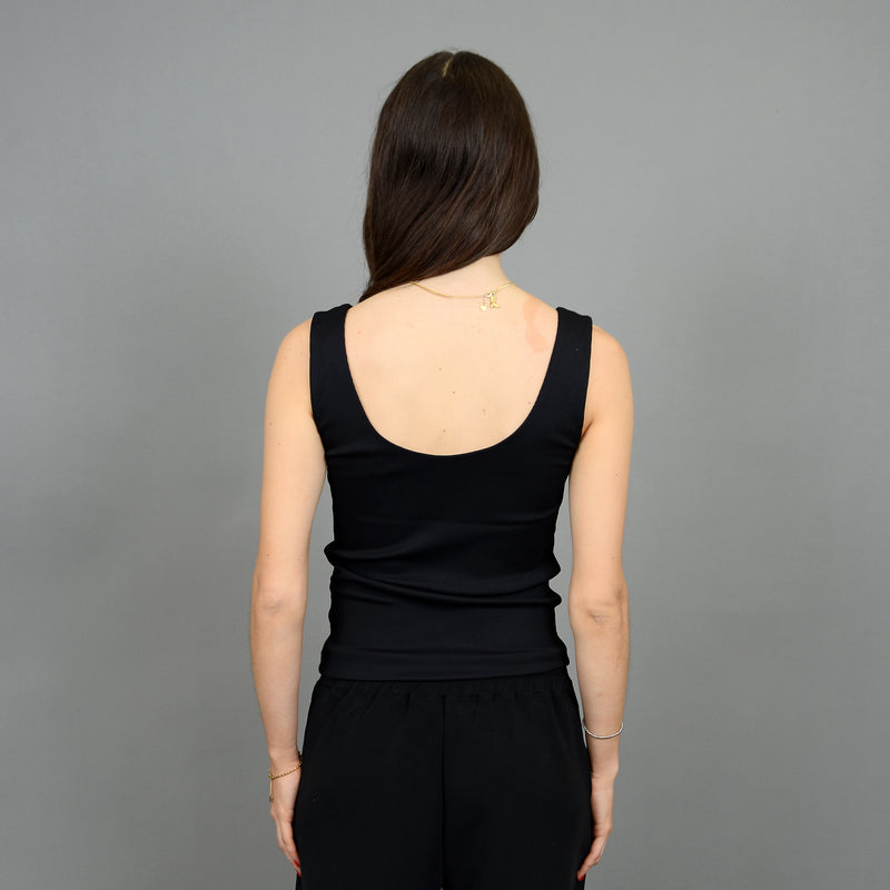 Tanith Rib Tank | Black