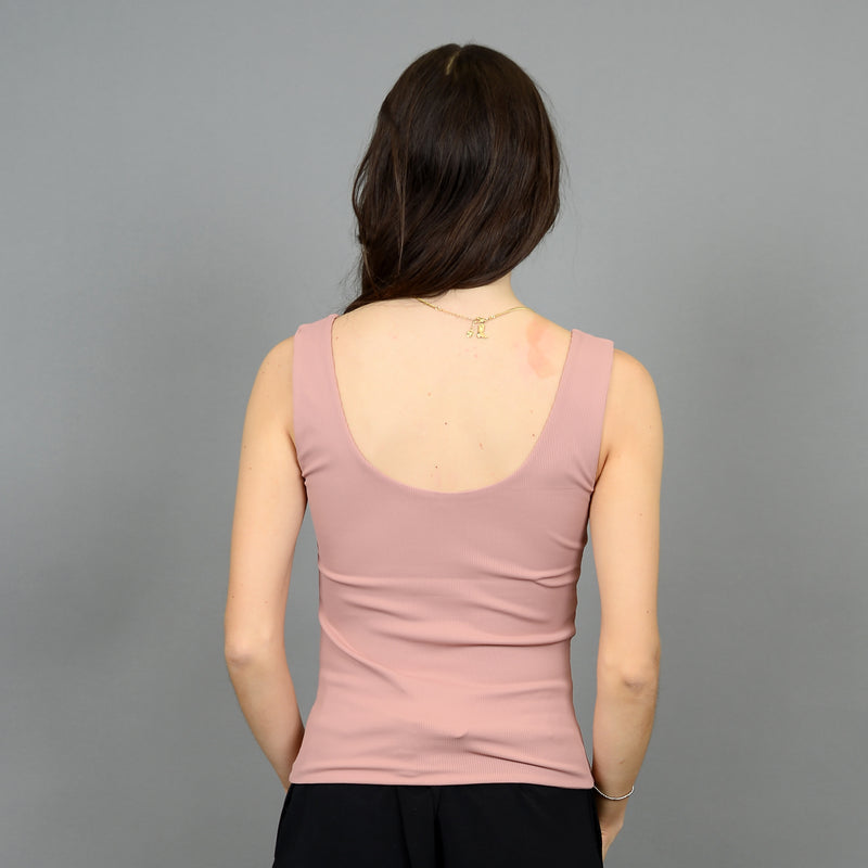 Tanith Rib Tank | Clay