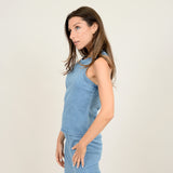 Adina Tank Top | Light Blue - FINAL SALE