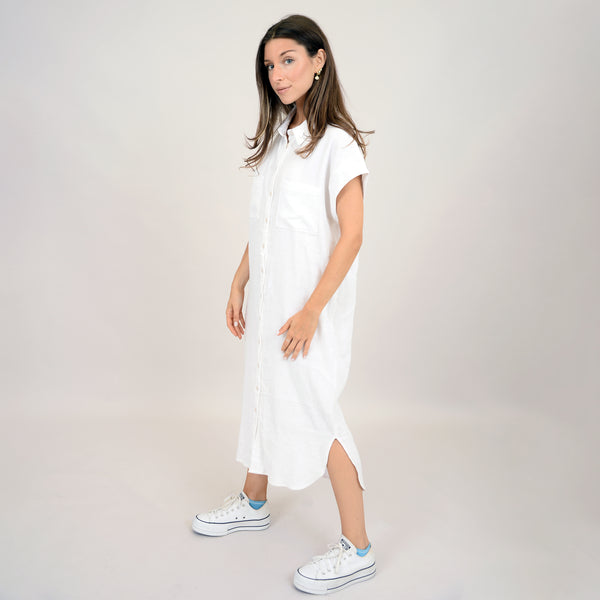 Aira Gauze Dress | White