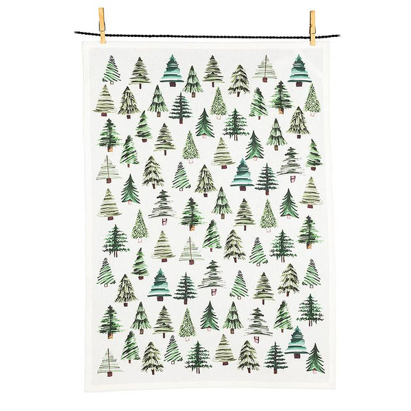 Green Trees Kitchen Towel
