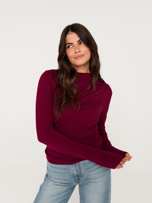 Ophelia Top | Bordeaux