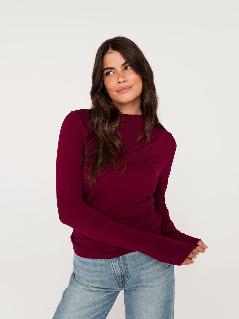 Ophelia Top | Bordeaux
