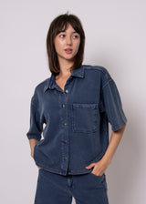 Lorane Top | Denim Blue
