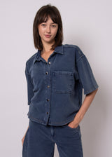 Lorane Top | Denim Blue