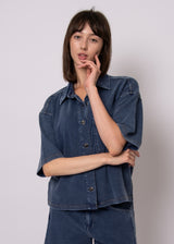 Lorane Top | Denim Blue