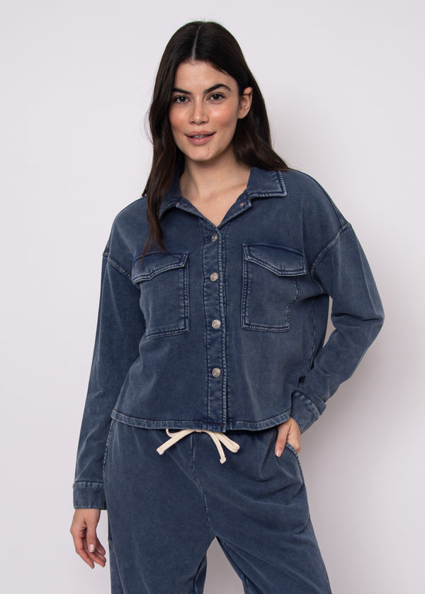 美品LE.NAN Lady knit jacket blue Nara Denim Look Jacket | Denim Blue – Pick-it-Fence Pembroke