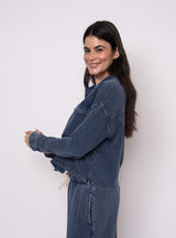 Nara Denim Look Jacket | Denim Blue - FINAL SALE