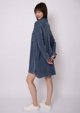 Tiffany Shirt Dress | Denim Blue