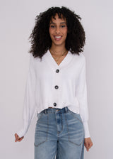 Sumire Cardigan | White