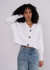 Sumire Cardigan | White