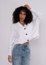 Sumire Cardigan | White