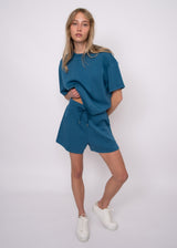 Tess Top | Border Blue