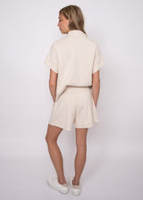 Dua Half Zip Top | Stone