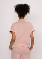 Dua Half Zip Top | Shell Pink