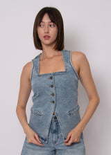 Vesta Vest | Light Wash