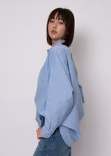 Padme Top | Oxford Blue