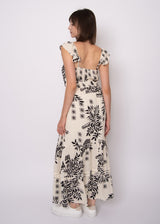 Aerie Crinkle Dress | Ivory & Black
