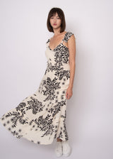 Aerie Crinkle Dress | Ivory & Black