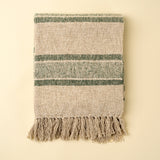 Tulum Striped Throw | Green