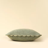 Scalloped Edge Cushion 20x20 | Sage Green