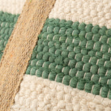 Beach Stripe Basket Tote | Seagreen