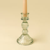 Aqua Callista Glass Candleholder | Large
