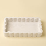 Scalloped Jewellery Plate | Rectangle
