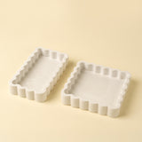Scalloped Jewellery Plate | Rectangle