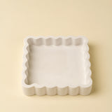 Scalloped Jewellery Plate | Square