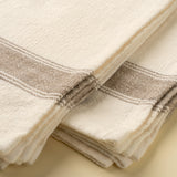 Grain Sack Tea Towels Set of 2 | Beige