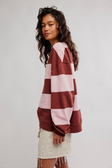 Classic Stripe Crew Wide | Strawberry Wine Combo
