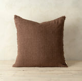 Lina Linen Cushion 24x24 | Mocha