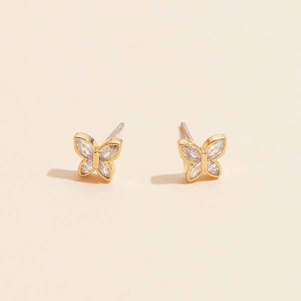 Butterfly Earrings | Gold