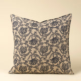 Lotus Linen Cushion 24x24 | Blue