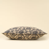 Lotus Linen Cushion 24x24 | Blue