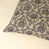 Lotus Linen Cushion 24x24 | Blue