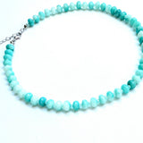 Ombre Glass Disc Bead Necklace | Turquoise