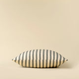 Narrow Stripe Cushion | Slate Grey