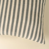 Narrow Stripe Cushion | Slate Grey