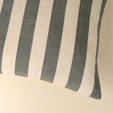 Wide Stripe Cushion | Slate Grey