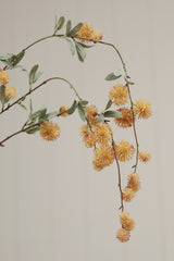 Golden Globe Flower Spray | Mustard