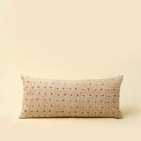 Clover Block Print Kantha Pillow | 14x31
