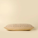 Clover Block Print Kantha Pillow | 14x31