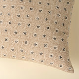 Clover Block Print Kantha Pillow | 20x20