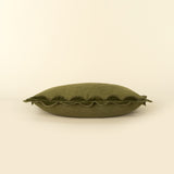 Velvet Scallop Pillow | Moss