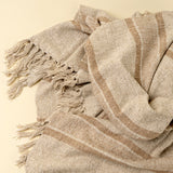 Tulum Striped Throw | Clay