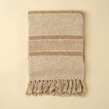 Tulum Striped Throw | Clay