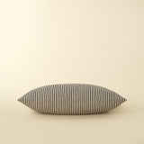 Ticking Pillow 21x12 | Black